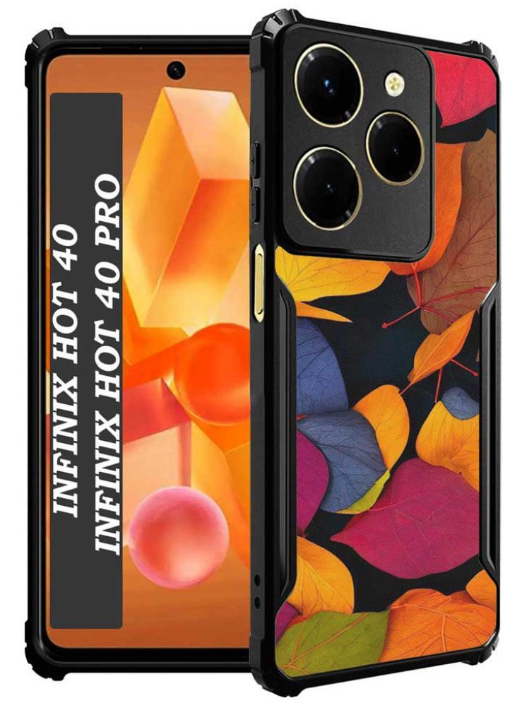     			COBERTA Multicolor Printed Back Cover Polycarbonate Compatible For Inifinix Hot 40 Pro ( Pack of 1 )