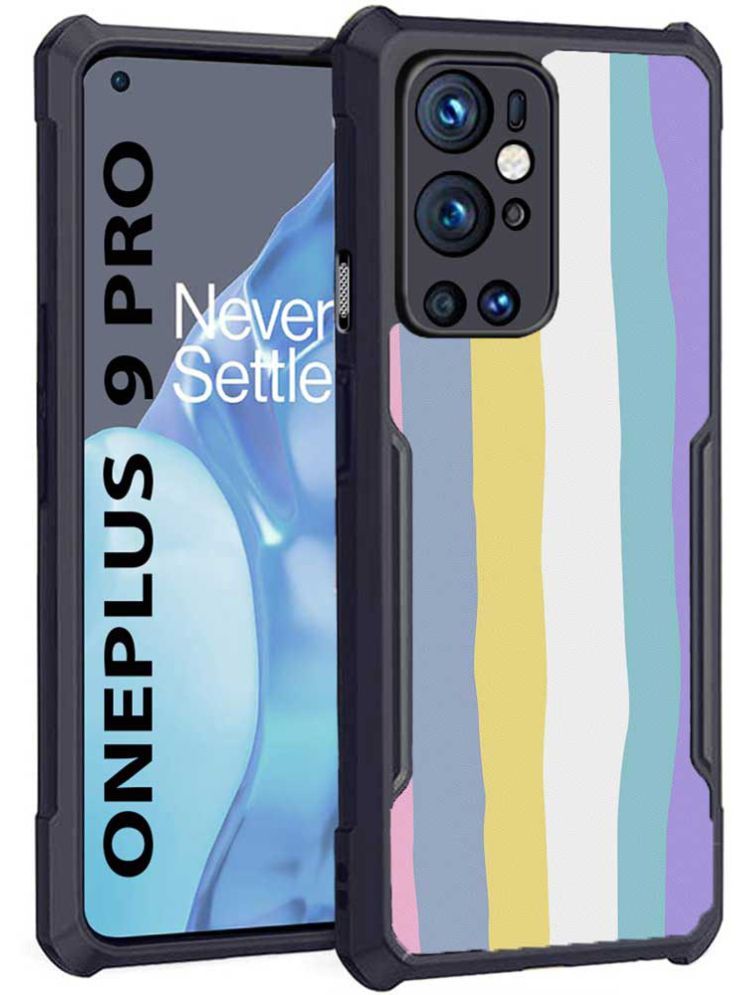     			COBERTA Multicolor Printed Back Cover Polycarbonate Compatible For Oneplus 9pro ( Pack of 1 )