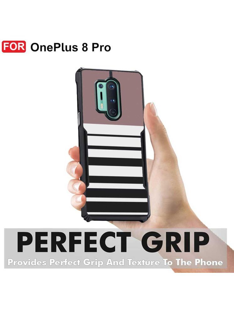     			COBERTA Multicolor Printed Back Cover Polycarbonate Compatible For OnePlus 8 Pro ( Pack of 1 )