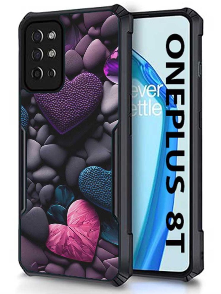     			COBERTA Multicolor Printed Back Cover Polycarbonate Compatible For OnePlus 8T ( Pack of 1 )