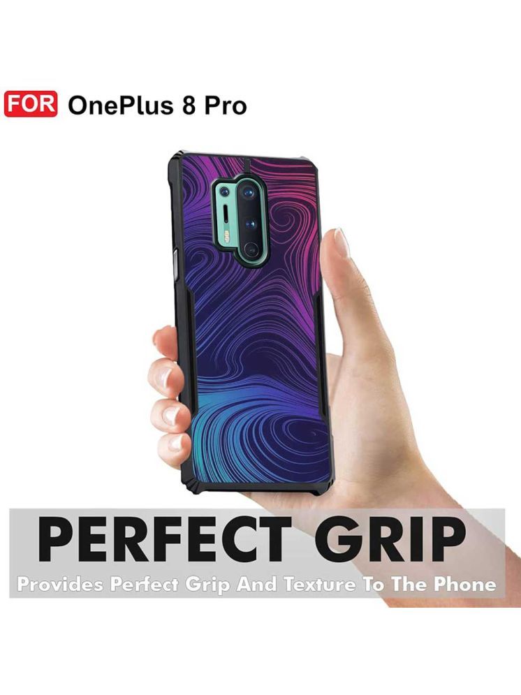     			COBERTA Multicolor Printed Back Cover Polycarbonate Compatible For OnePlus 8 Pro ( Pack of 1 )