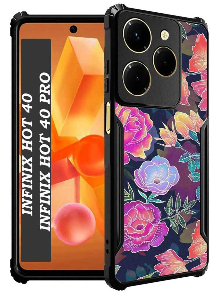     			COBERTA Multicolor Printed Back Cover Polycarbonate Compatible For Inifinix Hot 40 Pro ( Pack of 1 )