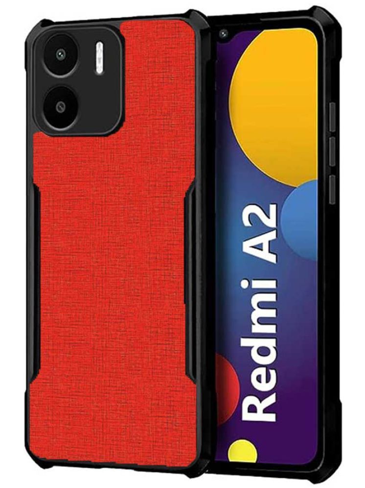     			COBERTA Red Printed Back Cover Polycarbonate Compatible For Redmi A2 ( Pack of 1 )