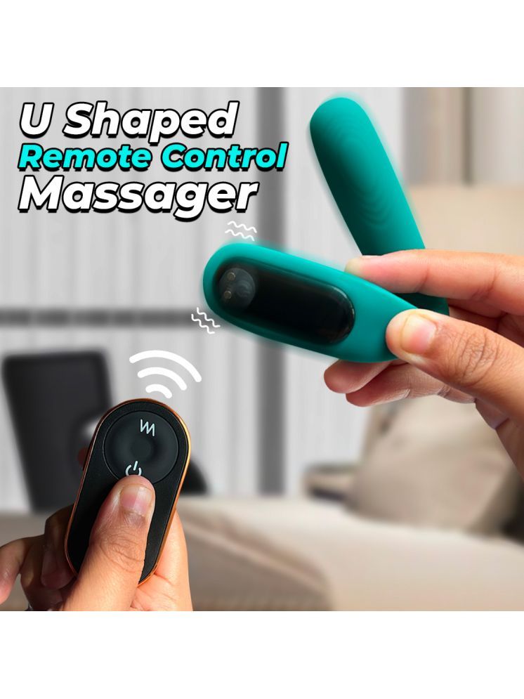     			Calmras Maya Remote Control U Shape Wearable Massager, 9 Modes Flexible Massager, 60 Min Run Time