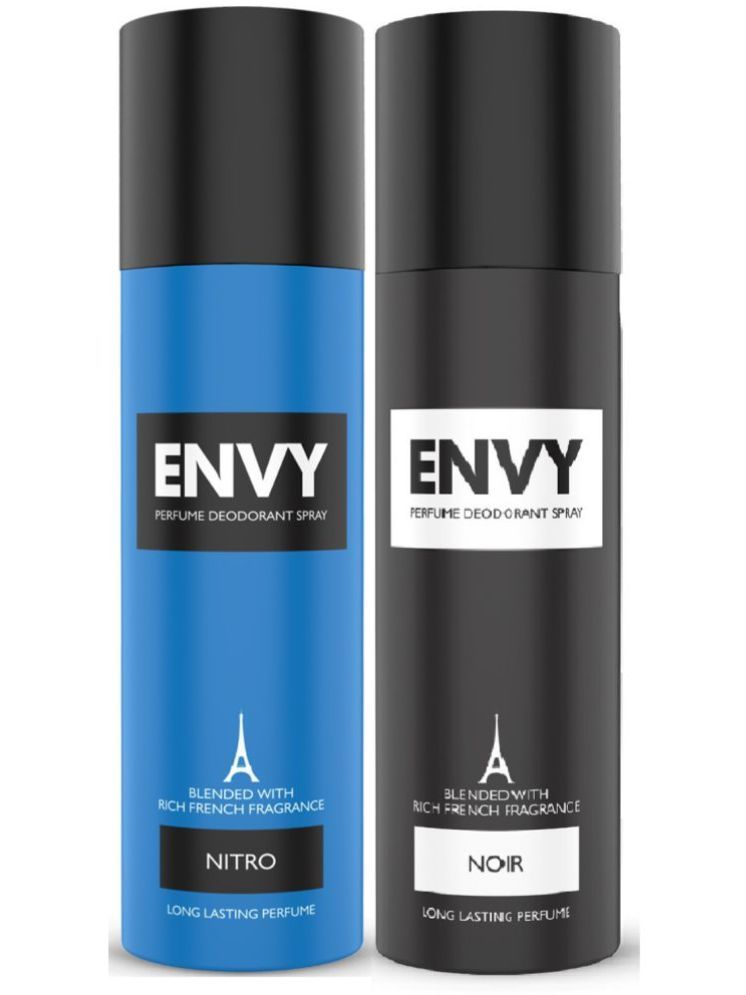     			Envy Nitro & Noir  Deodorant Spray for Men 240 ml ( Pack of 2 )