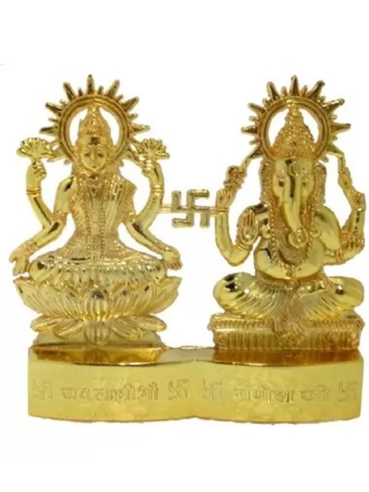     			Shri Astha Vinayak Brass Laxmi Ganesh Idol ( 8 cm )