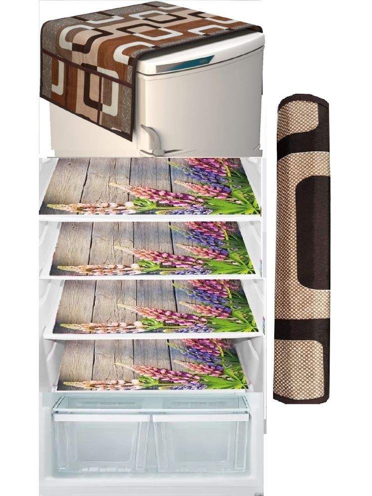     			Revexo PVC Solid Fridge Covers ( 40 32 ) Pack of 6 - Multicolor