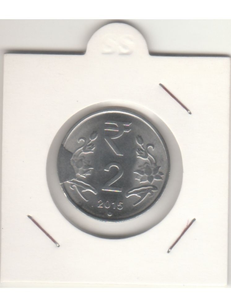     			TWO R.S. -2015 -METAL -STEEL WITH TOO BIG CUD ERROR, AND 11-O ,CLOCK  2 IN ONE ERROR IN ONE C0IN.NOIDA MINT .IN  EXTRA FINE CONDITION HIGHLY COLLECTIBLE ,WIGHT-4.85. GRAMS.