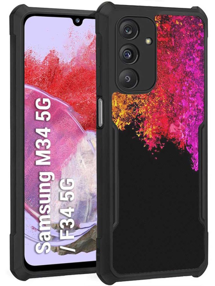     			COBERTA Multicolor Printed Back Cover Polycarbonate Compatible For Samsung Galaxy M34 5G ( Pack of 1 )