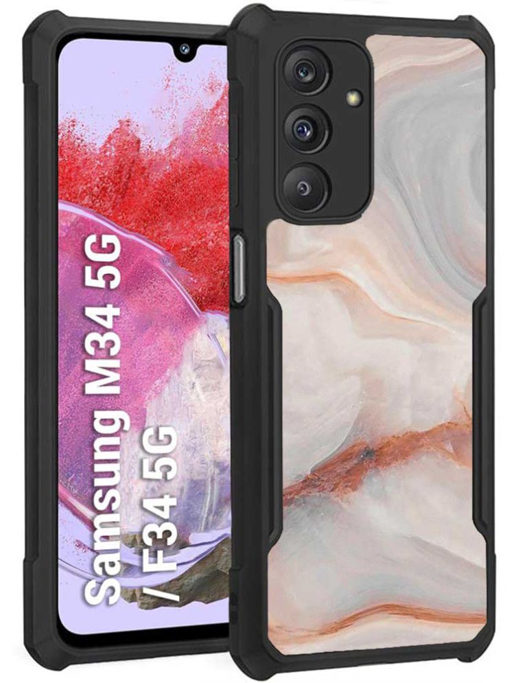     			COBERTA Multicolor Printed Back Cover Polycarbonate Compatible For Samsung Galaxy M34 5G ( Pack of 1 )