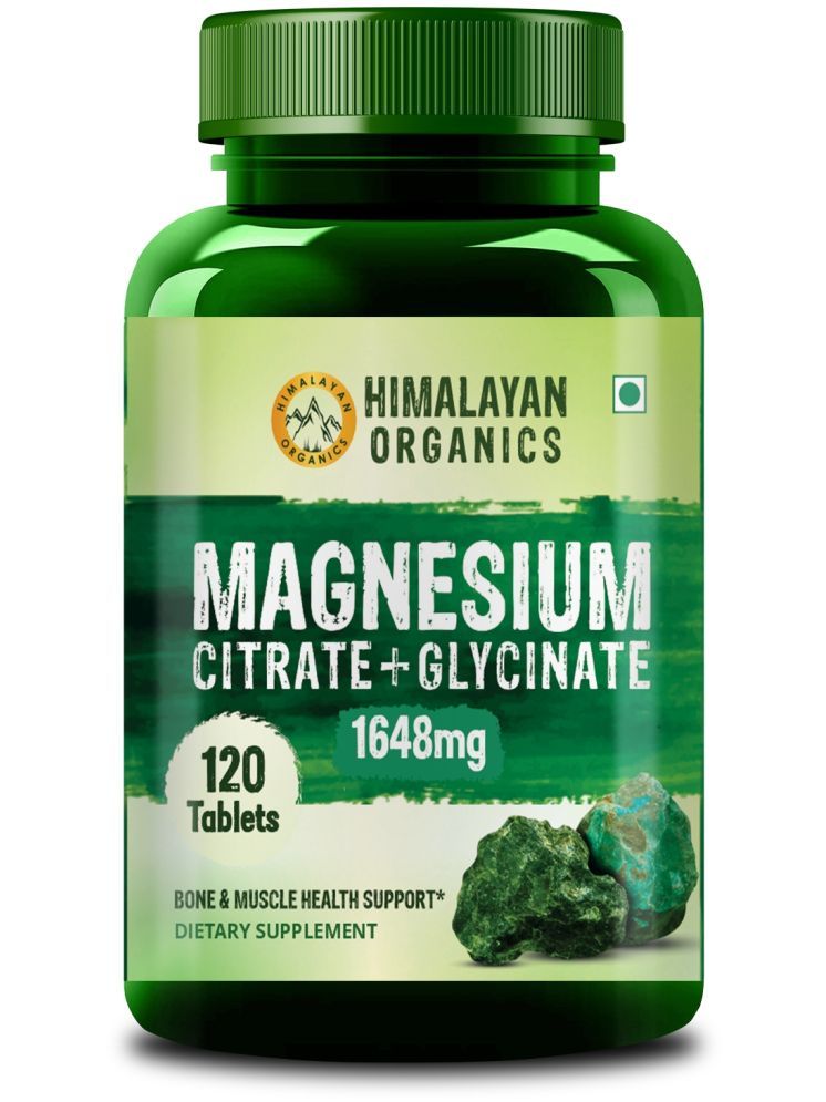     			Himalayan Organics Magnesium Complex Supplement 1648 mg 120 no.s Minerals Tablets