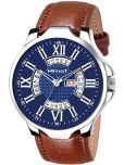 HMCT Brown PU Analog Men's Watch