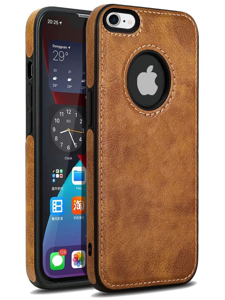     			Gemesha Plain Cases Compatible For Leather Apple Iphone 6 ( )