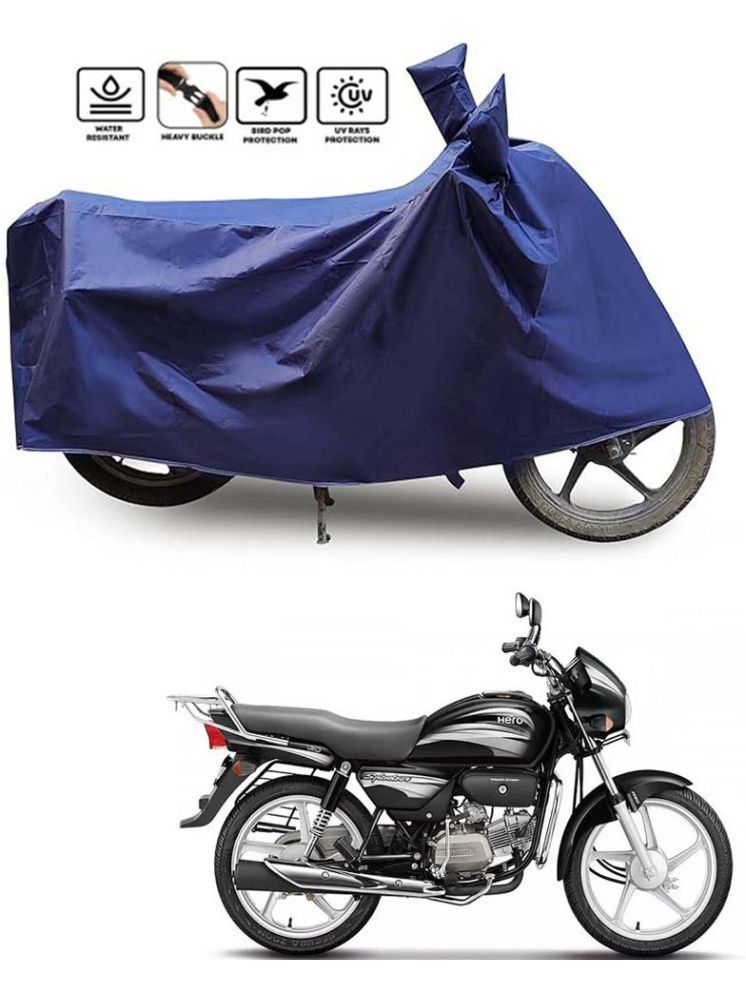     			JVG Bike Body Cover for Hero Splendor Plus ( Pack of 1 ) , Blue