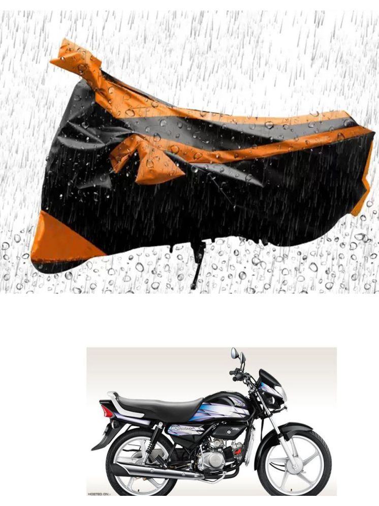     			JVG Bike Body Cover for Hero HF Deluxe Eco ( Pack of 1 ) , Orange