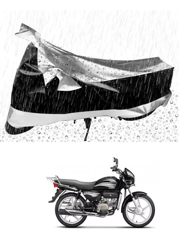     			JVG Bike Body Cover for Hero Splendor Plus ( Pack of 1 ) , Silver