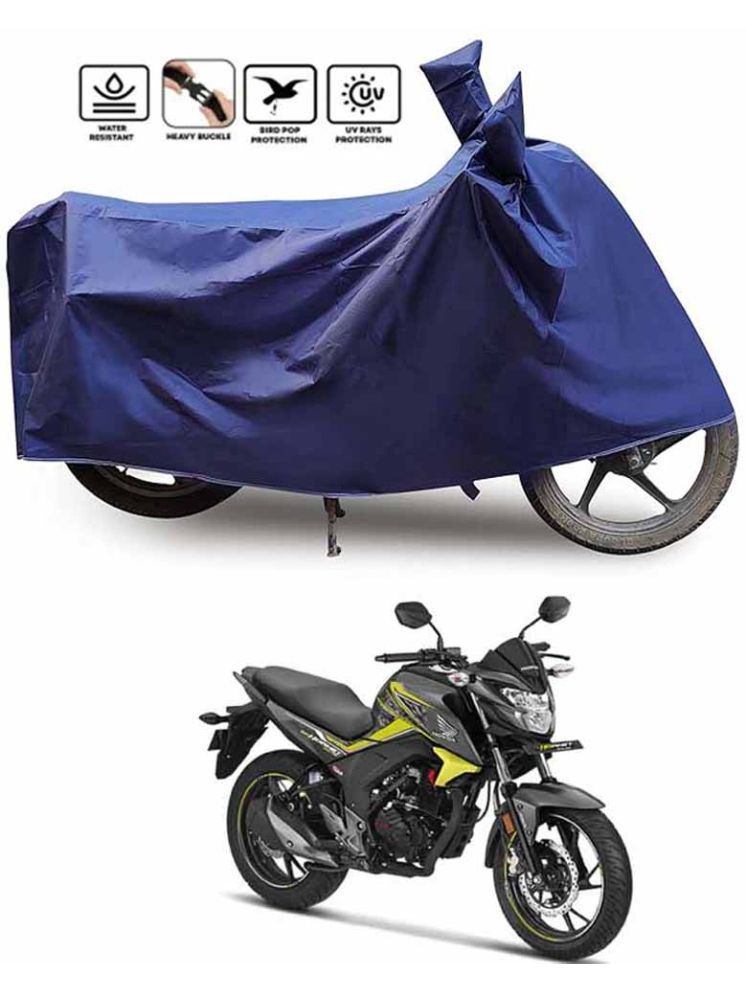     			JVG Bike Body Cover for Honda All Bike Models ( Pack of 1 ) , Blue