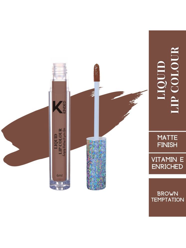     			KINDED Brown Matte Lipstick 6