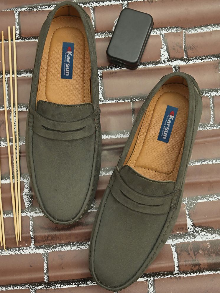     			Karsun Green Men's Slip on