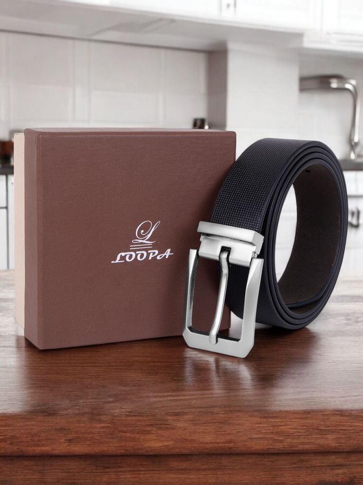     			Loopa - Black 100% Leather Men's Formal Belt ( Pack of 1 )