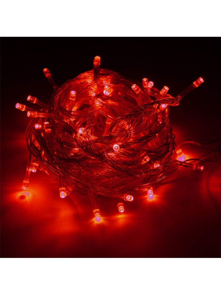     			SPARKWORLD Red 10 Mtr String Light ( Pack of 6 )