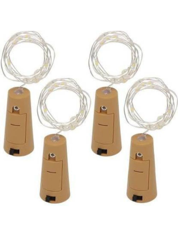     			SPARKWORLD Yellow 3M Cork light ( Pack of 4 )