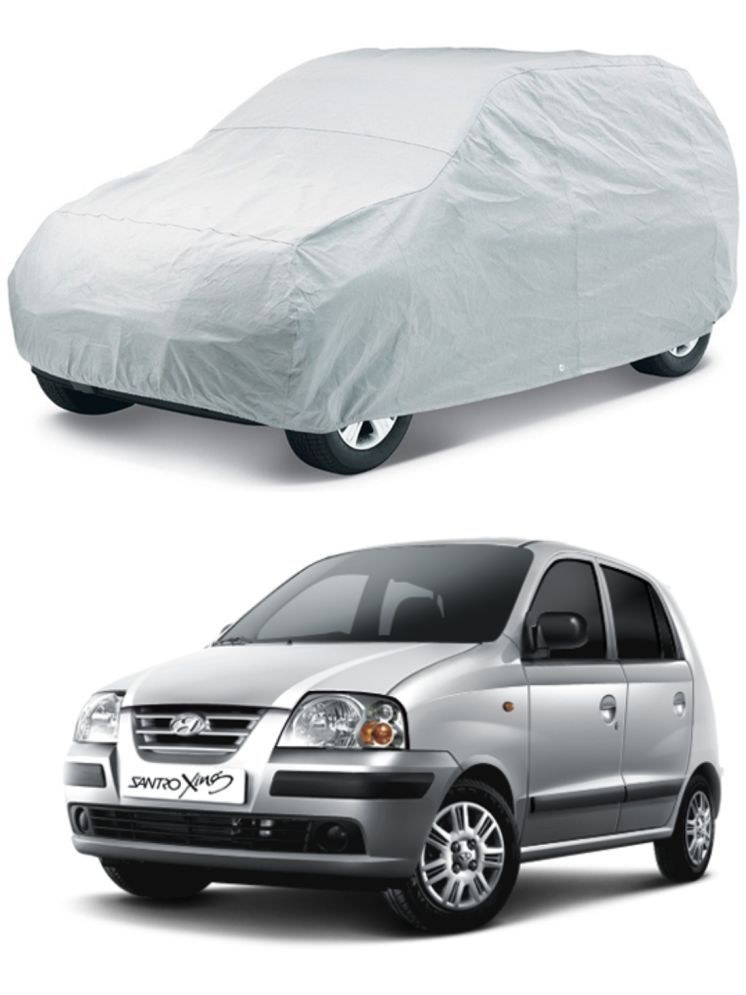     			CARNEST Car Body Cover for Hyundai Santro [1998-2000] Without Mirror Pocket ( Pack of 1 ) , Silver