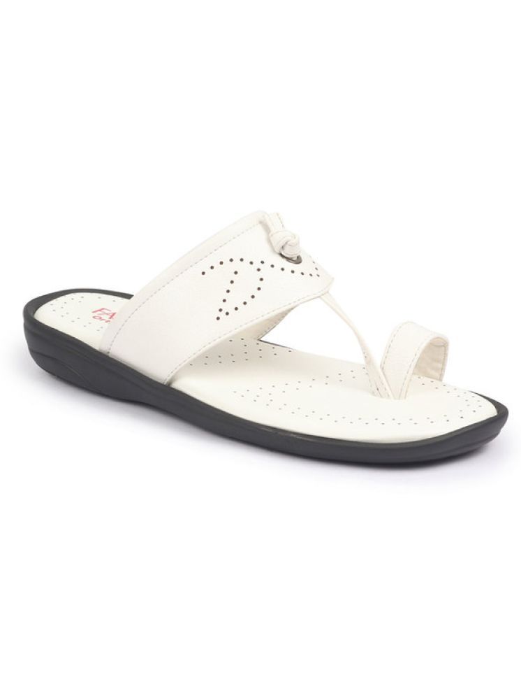     			Fausto - White Men's Sandals