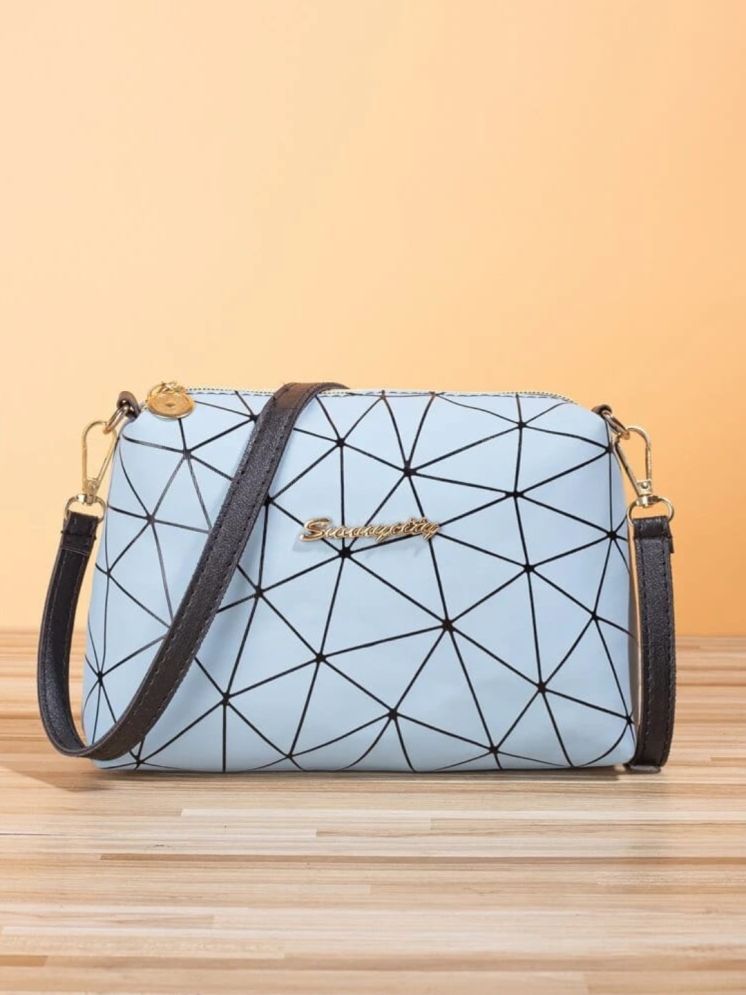     			LIKE STYLE Grey Melange PU Sling Bag