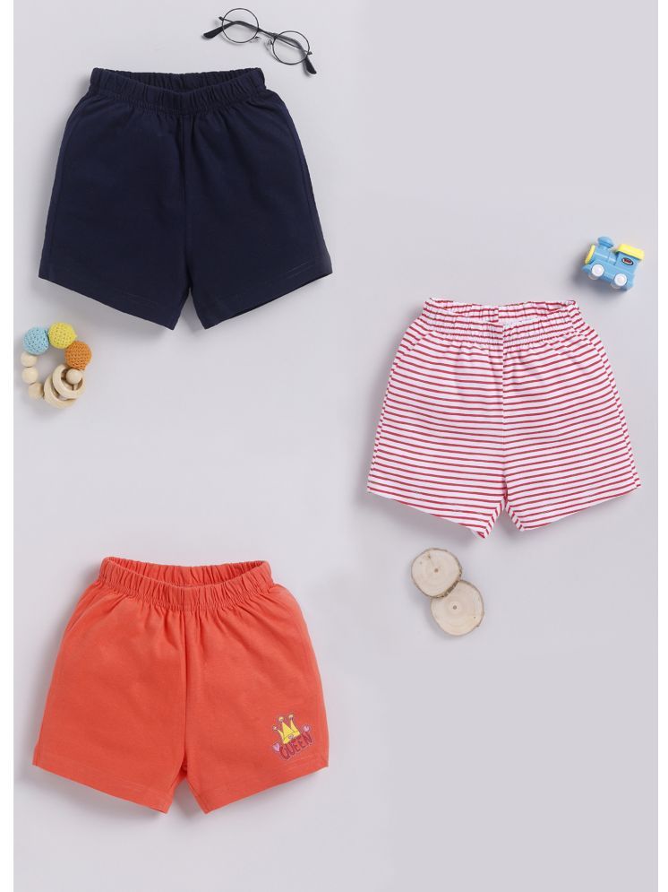     			MIMNO - Multicolor Cotton Blend Girls Shorts ( Pack of 3 )