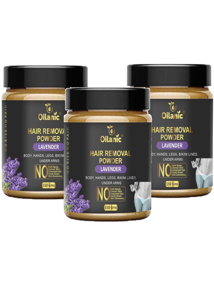     			Oilanic Natural Hair Removal Powder for Men & Women 150 ( Pack of 3 )