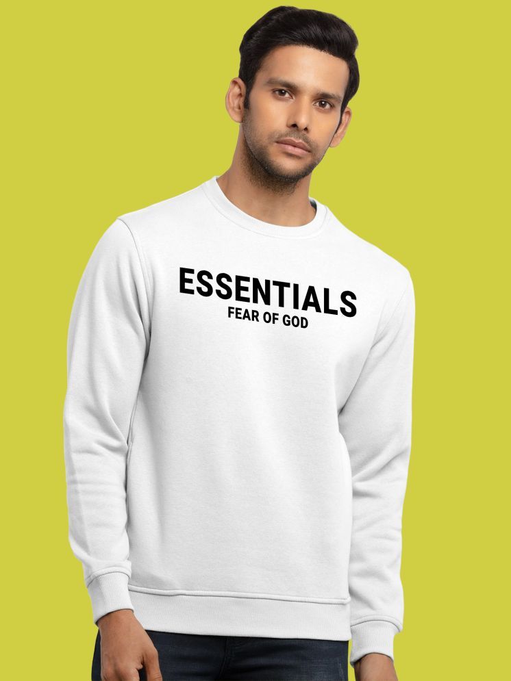     			FTX Fleece Round Neck Men's Sweatshirt - White ( Pack of 1 )