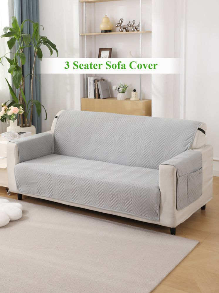     			HOKIPO 3 Seater Polyester Sofa Cover ( Pack of 1 )