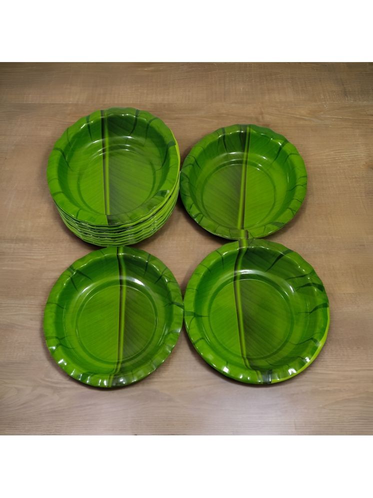     			Inpro 12 Pcs Melamine Dark Green Quarter Plate