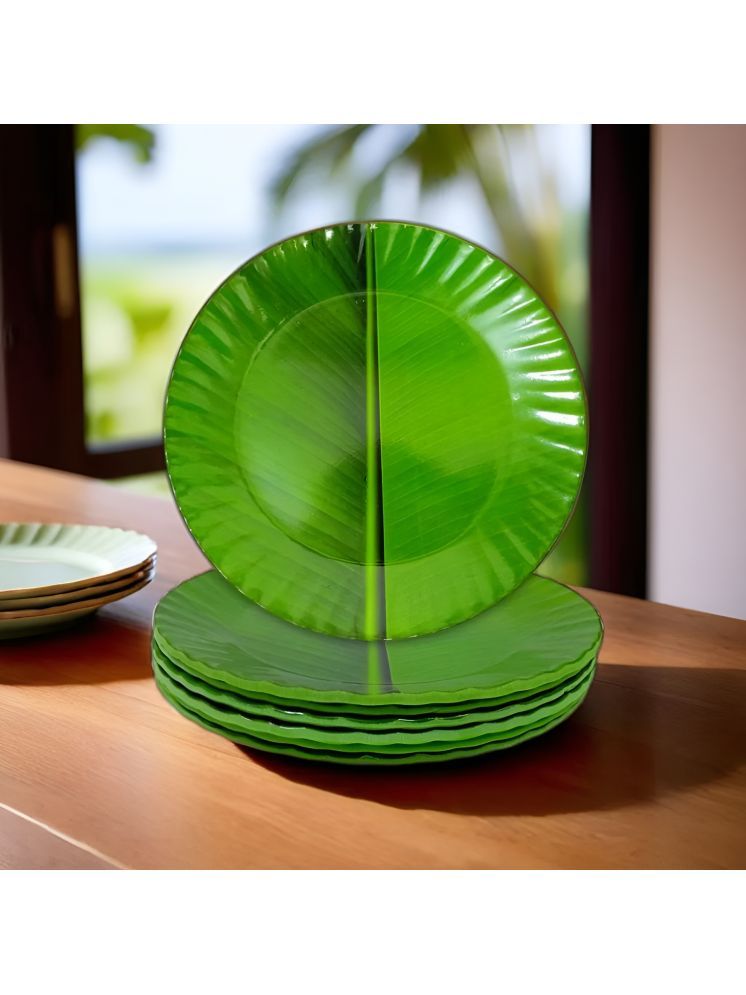     			Inpro 6 Pcs Melamine Dark Green Half Plate