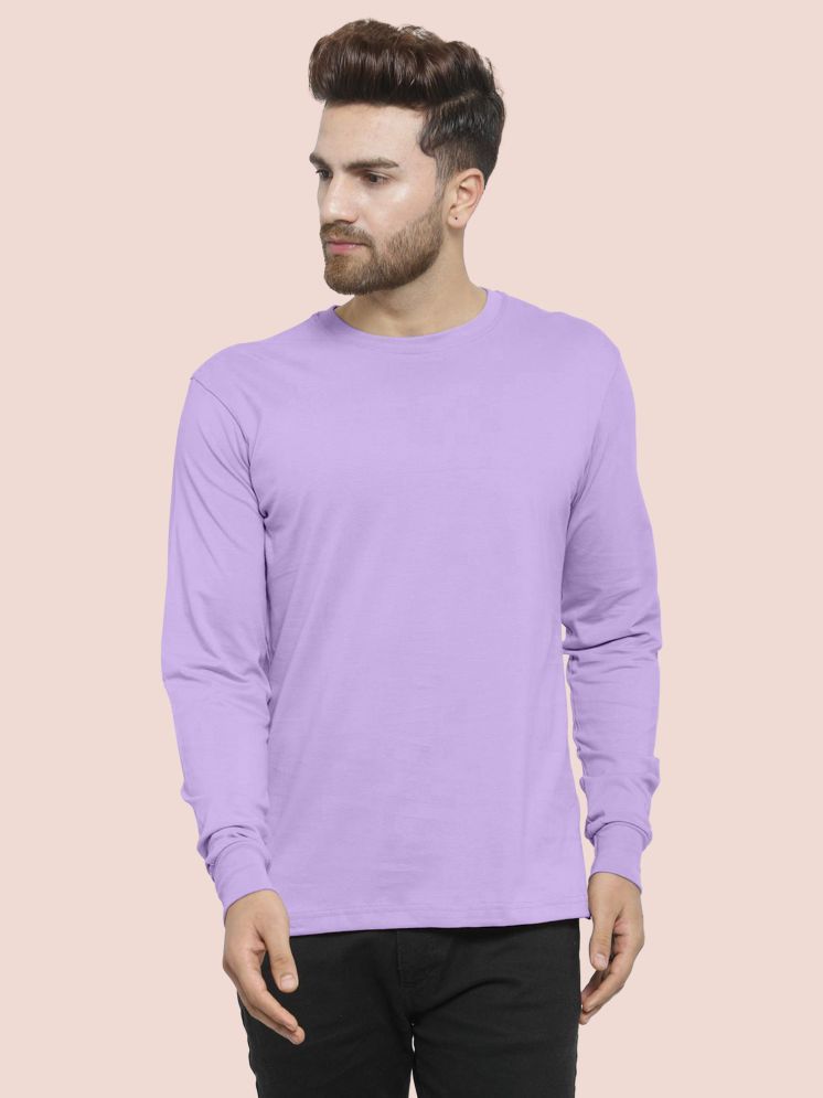     			KAJARU Polyester Round Neck Men's Sweatshirt - Purple ( Pack of 1 )