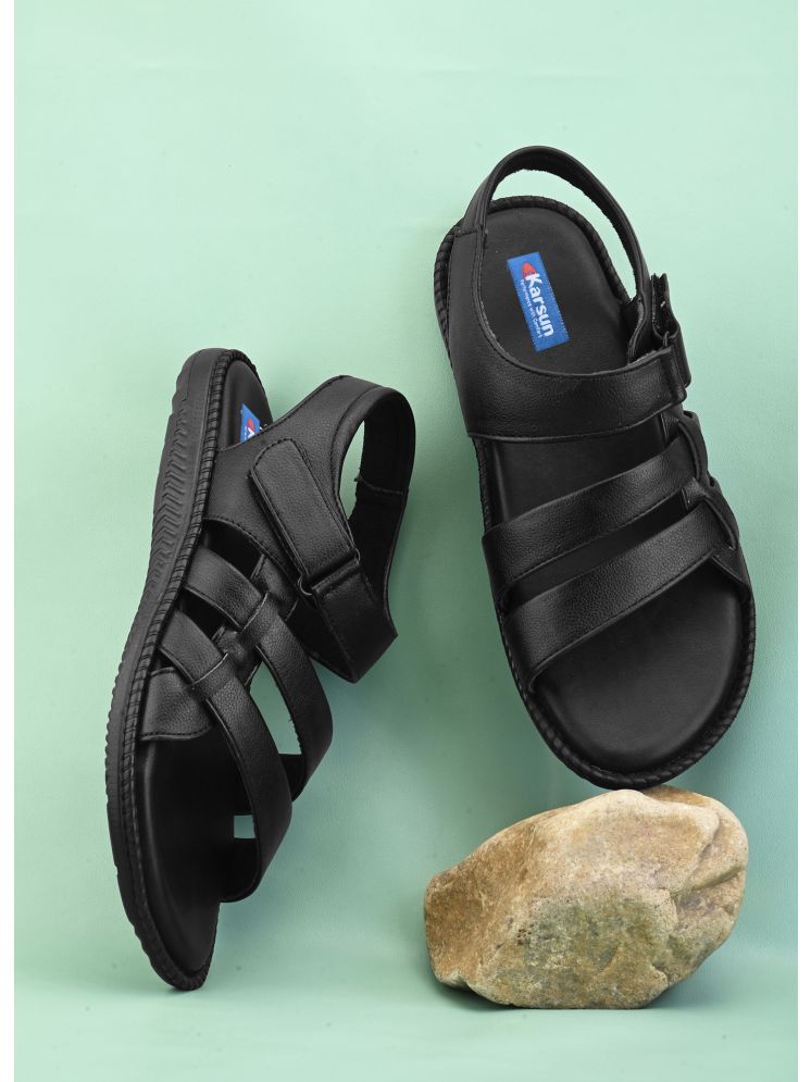     			Karsun - Black Men's Sandals