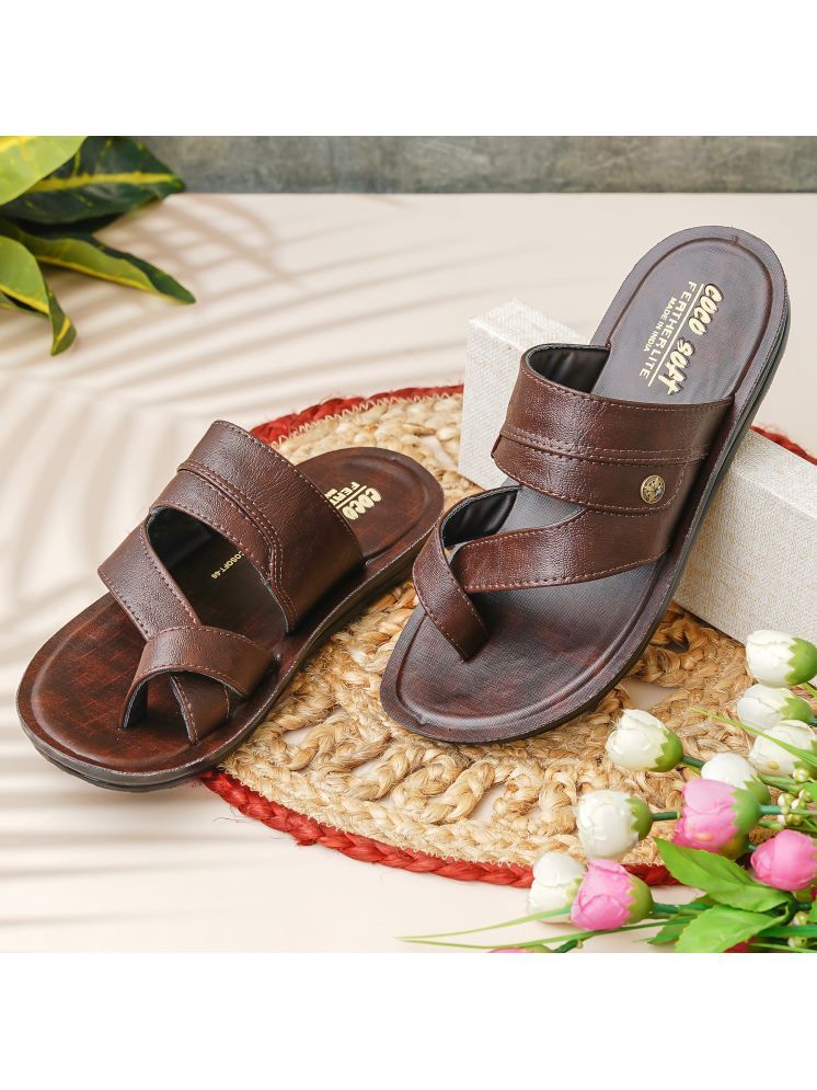     			Lehar - Brown Men's Sandals