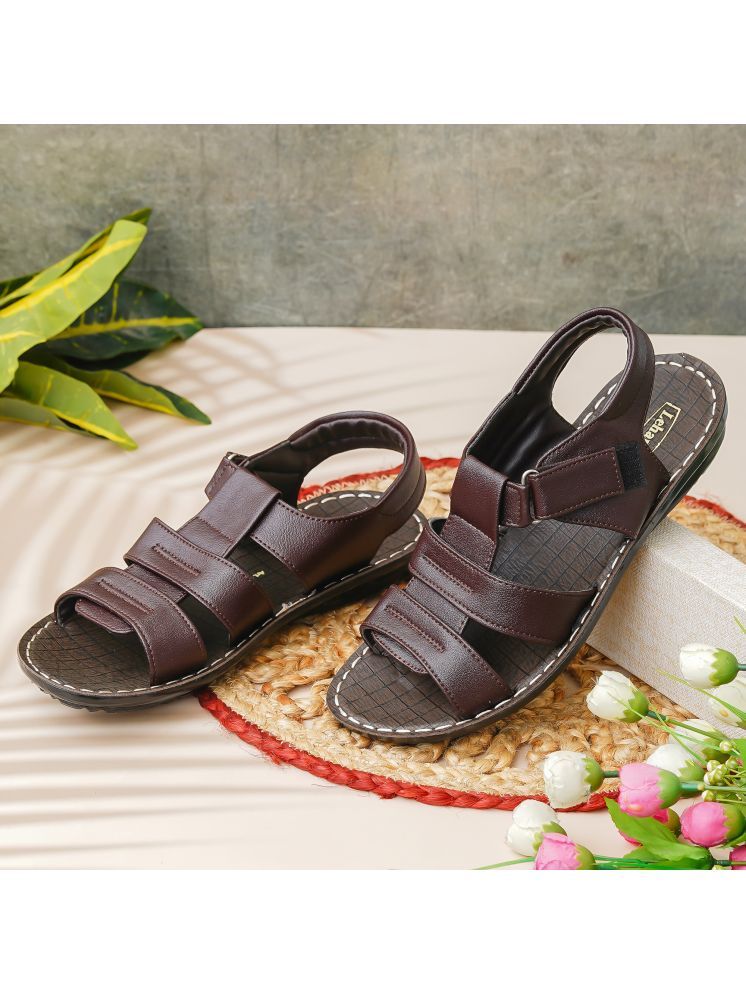     			Lehar - Brown Men's Sandals