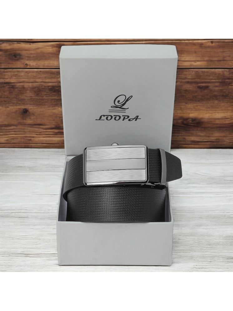     			Loopa - Black 100% Leather Men's Formal Belt ( Pack of 1 )