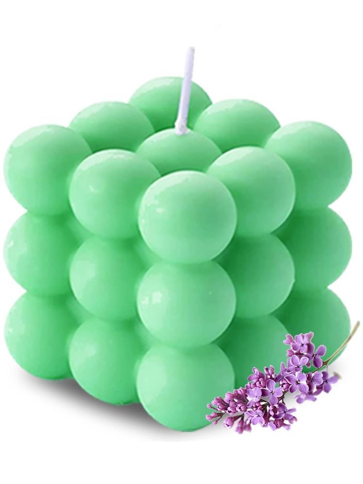     			Mannat Green Vanilla Pillar Candle 7 cm ( Pack of 1 )