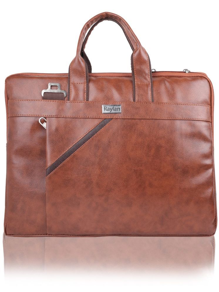     			Raylan Brown Solid Messenger Bag