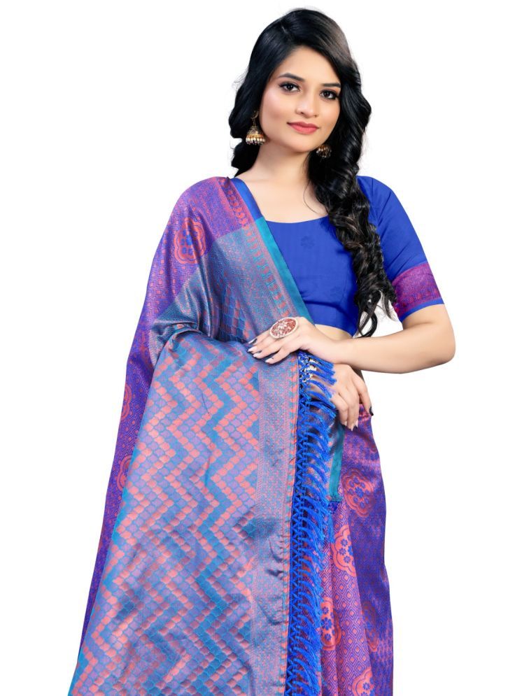     			THE PRIVATE LABLE Mysore Silk Embroidered Saree With Blouse Piece - Multicolor1 ( Pack of 1 )