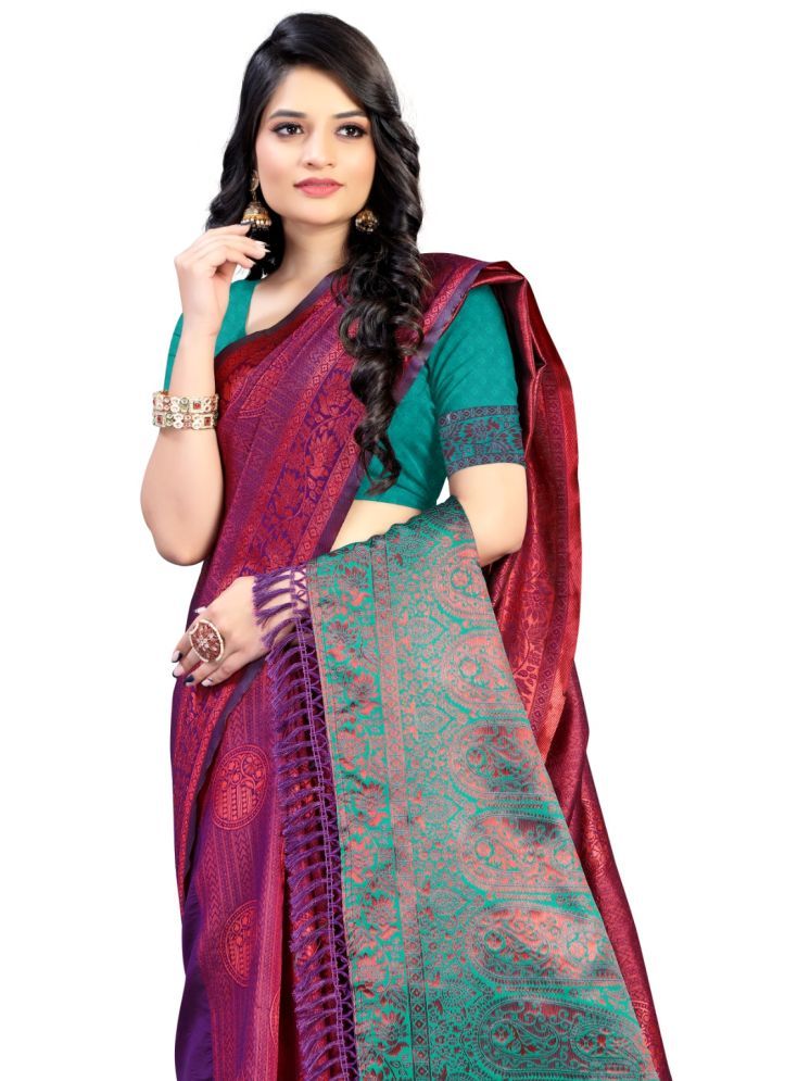     			THE PRIVATE LABLE Mysore Silk Embroidered Saree With Blouse Piece - Red ( Pack of 1 )