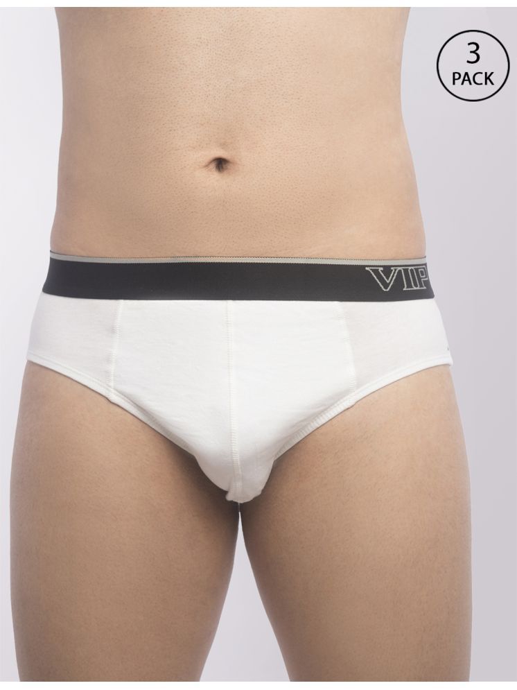     			VIP Pack of 3 Cotton Men's Briefs ( White ) Regal 1000W