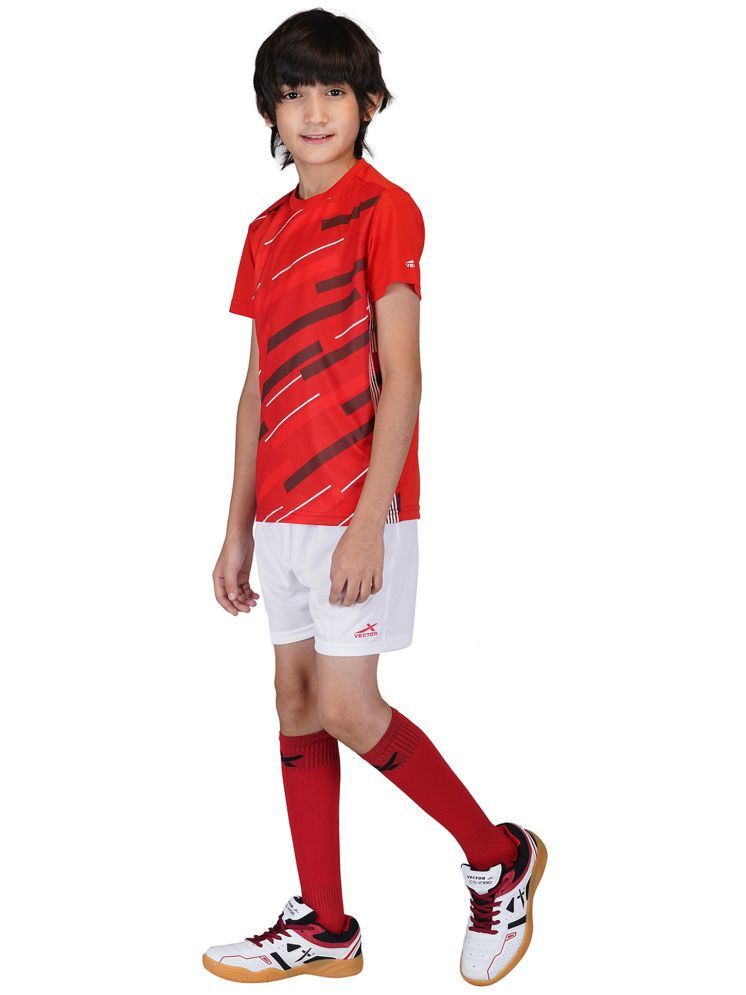     			Vector X Red Polyester Boys T-Shirt & Shorts ( Pack of 2 )