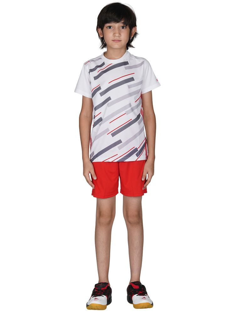     			Vector X White Polyester Boys T-Shirt & Shorts ( Pack of 2 )