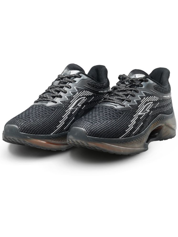     			ASIAN NITROEDGE-01 Black Men's Sports Running Shoes