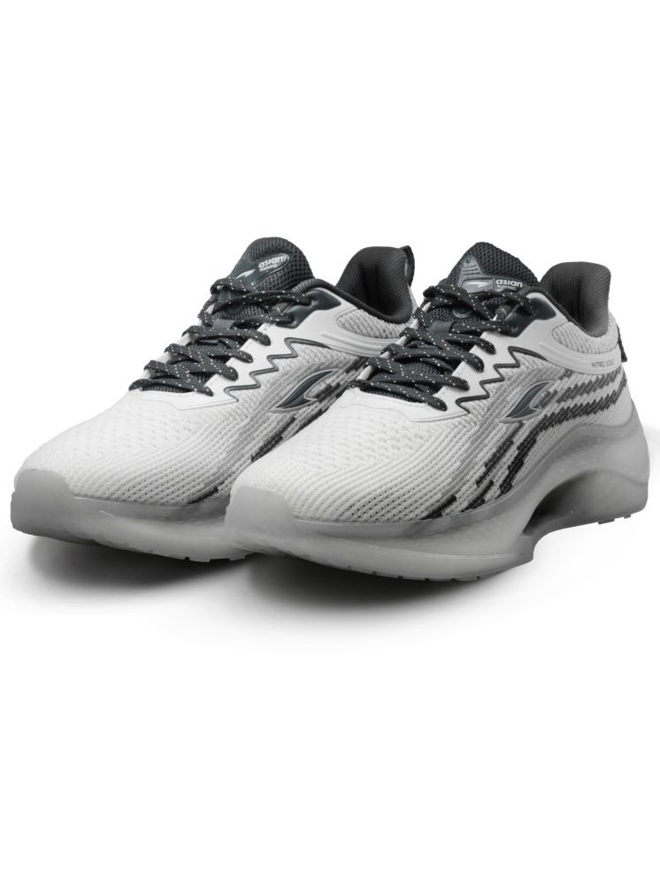     			ASIAN NITROEDGE-01 Off White Men's Sports Running Shoes