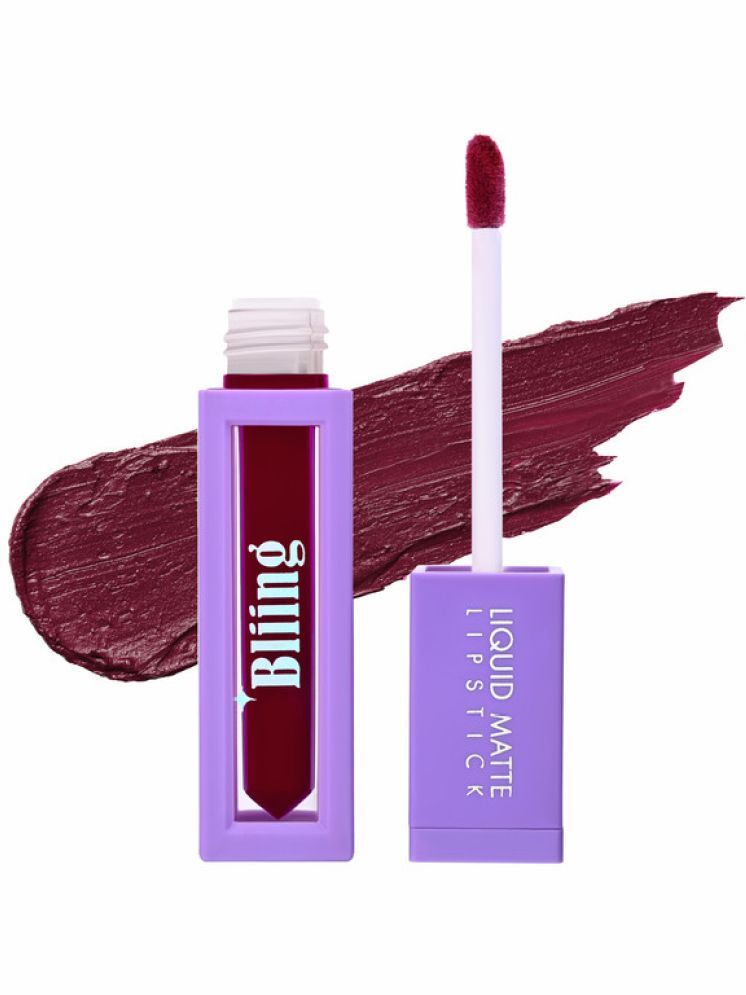     			Bliing Liquid Matte Lipstick - Long-Lasting, Kiss-Proof, Waterproof for All-Day Wear - SANGRIA